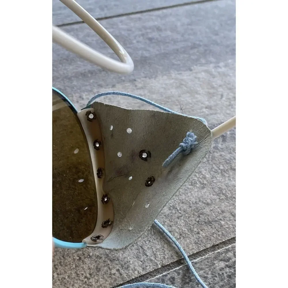 Vintage Sunglasses Light Blue Pilot Aviator Style 1980s